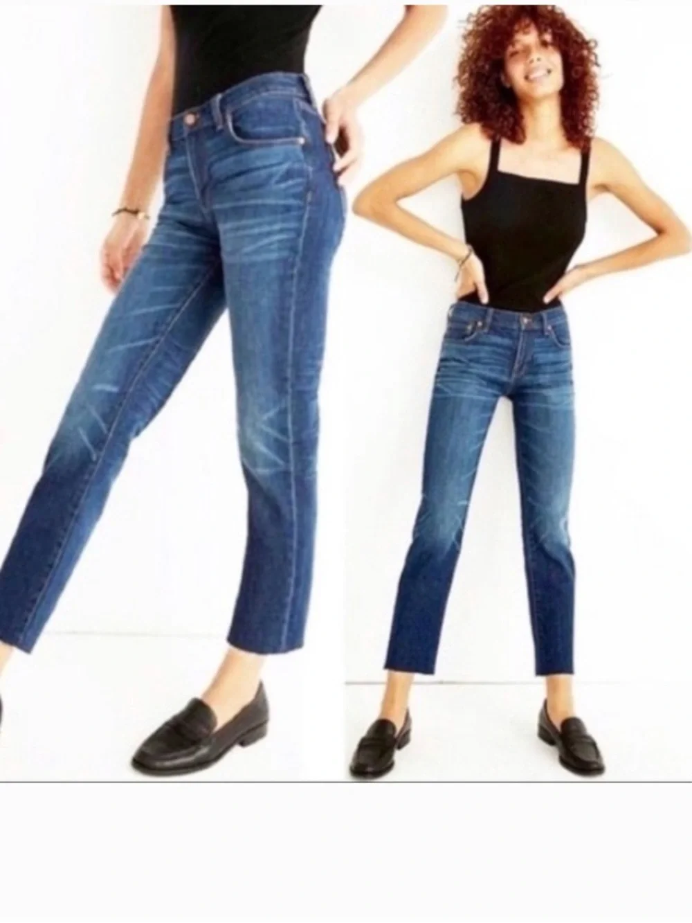 Madewell The Slim Boyfriend Raw Edge Raw-Hem Edition Jeans Size 27